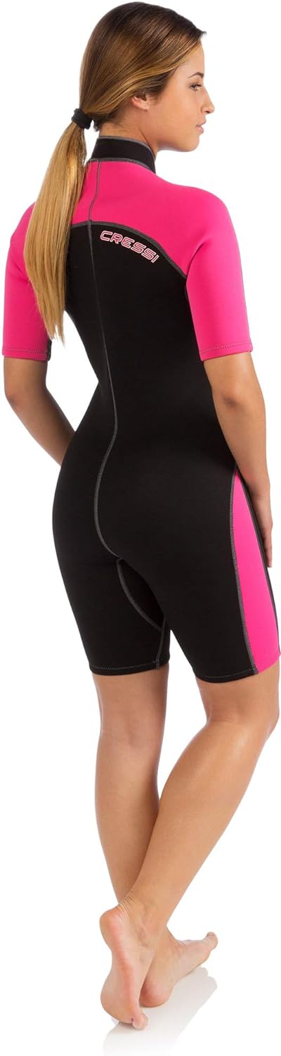 Open Box Cressi 2mm Ladies Lido Short Front Zip Wetsuit, Size: Large - DIPNDIVE