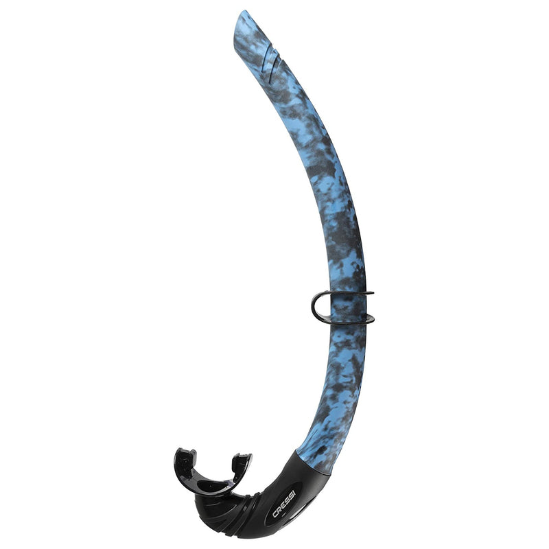 Used Cressi Corsica Adult Size Snorkel-Blue Hunter - DIPNDIVE