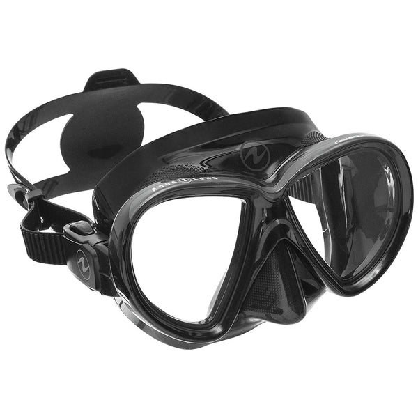 Open Box Aqua Lung Reveal X2 Dive Mask, Color: Black/Black - DIPNDIVE