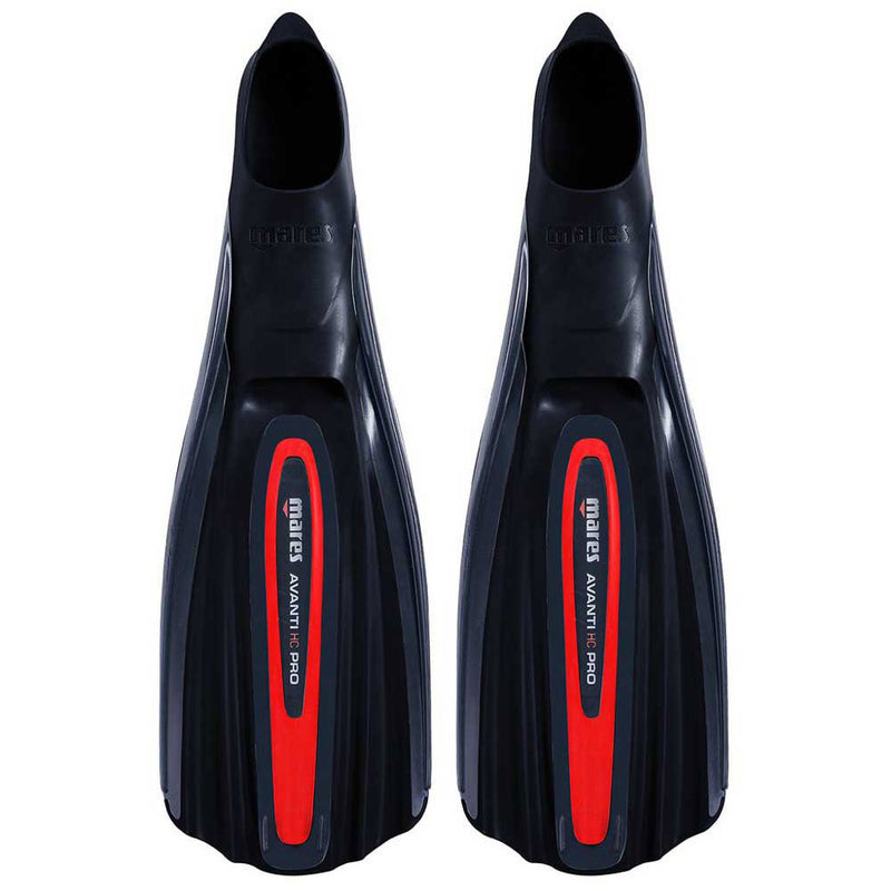 Open Box Mares Avanti HC Pro Full Foot Fins-Black / Red-46 - DIPNDIVE