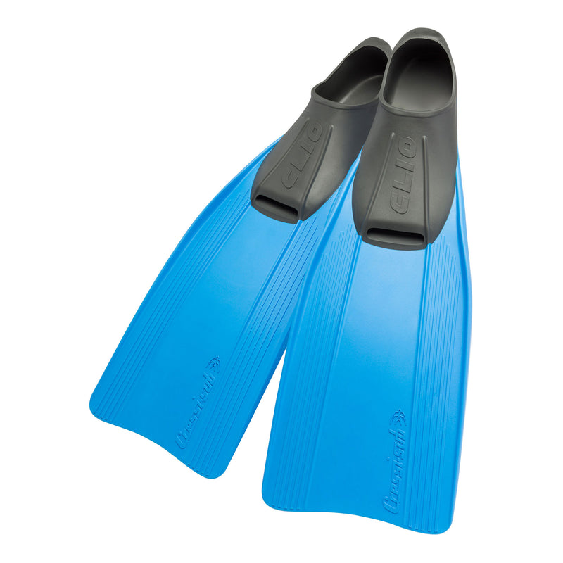 Used Cressi Clio Full Foot Fins - Blue - 5.5-6.5 (39/40) - DIPNDIVE