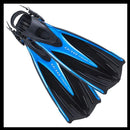 Open Box Tusa Imprex Duo Scuba Diving Fins - Fish Tail Blue - Large - DIPNDIVE