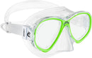 Open Box Cressi Perla Jr Scuba Dive Mask - Clear/Lime - DIPNDIVE