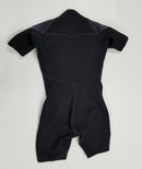 Used Henderson Women's 3mm Pro Front Zip Shorty Wetsuit, Black/Purple, Size: 14 - DIPNDIVE