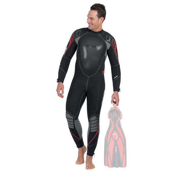 Open Box - Seac 7 mm Komoda Man Ultra Comfortable Scuba Diving Wetsuit - Large Plus - DIPNDIVE