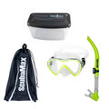 Scuba Max MK-118 Evora Mask, SK-215 Air Supply II, Mask box and Snorkeling Bag Snorkel Combo - DIPNDIVE