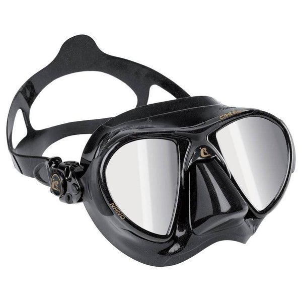 Cressi Nano Black HD Mirrored Lenses Dive Mask - DIPNDIVE