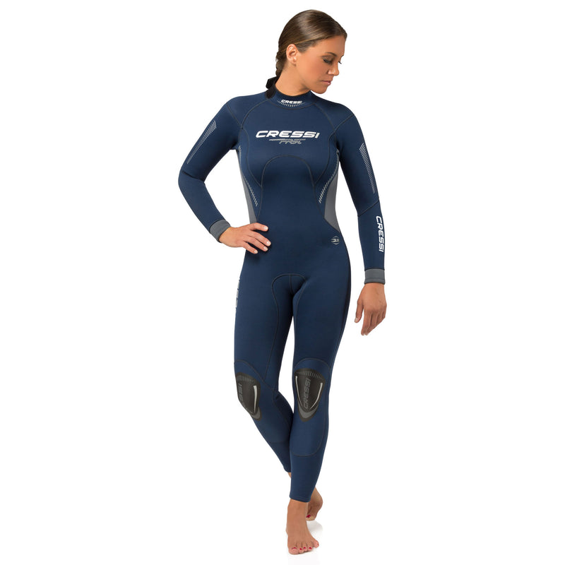 Cressi 3mm Ladys Fast Full Wetsuit Back-Zip - DIPNDIVE