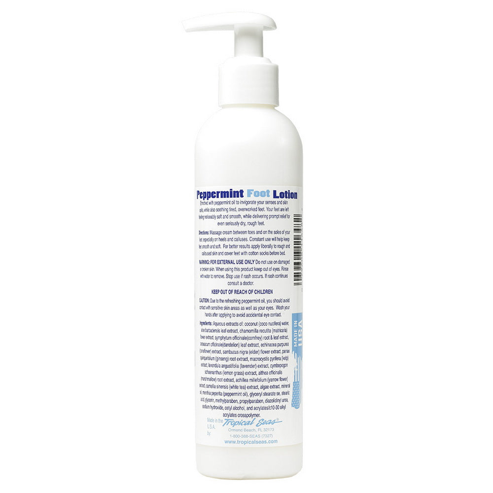 Land Shark Tropical Seas Revitalizing Peppermint Foot Lotion 8oz - DIPNDIVE