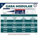 Used Cressi Gara Modular Sprint Scuba Diving Fins - Blue Metal - 46/47 - DIPNDIVE