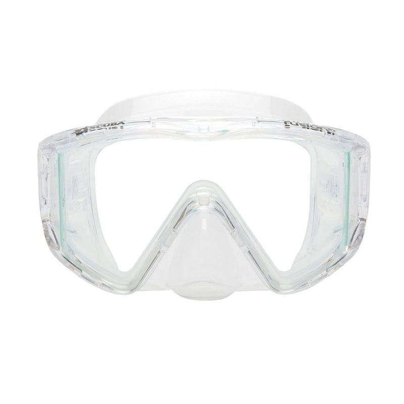Open Box XS Scuba Fusion 3 Scuba Dive Mask - Clear - DIPNDIVE