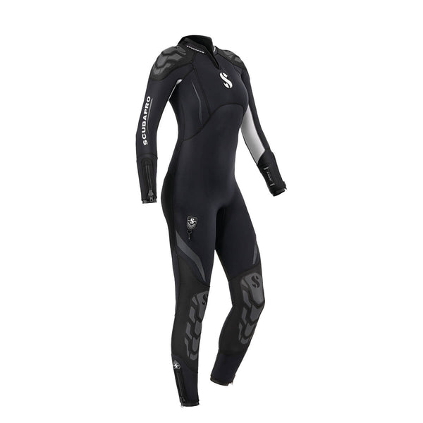 Used ScubaPro Womens 7/5 mm Everflex Steamer-Black/White-Small Tall - DIPNDIVE