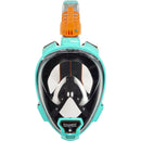 Open Box Ocean Reef ARIA QR+ Full Face Snorkeling Mask - Teal - Small/Medium - DIPNDIVE