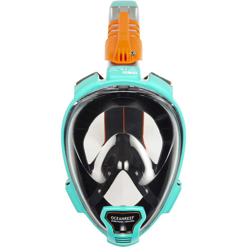 Open Box Ocean Reef ARIA QR+ Full Face Snorkeling Mask - Teal - Small/Medium - DIPNDIVE