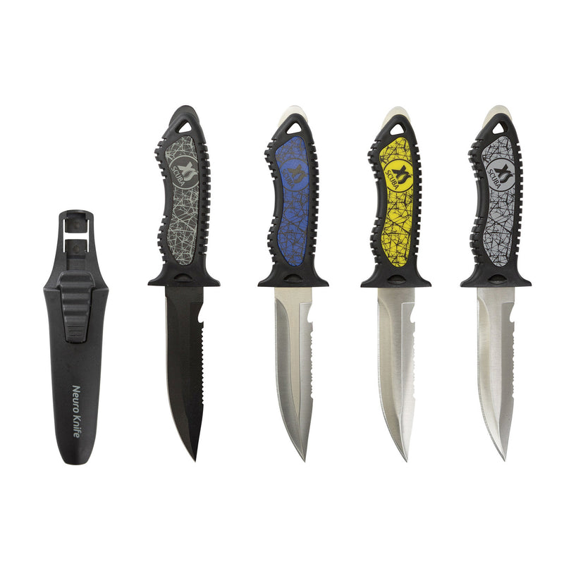 XS Scuba Neuro 304 Stainless Steel Clip Point Dive Knife - DIPNDIVE