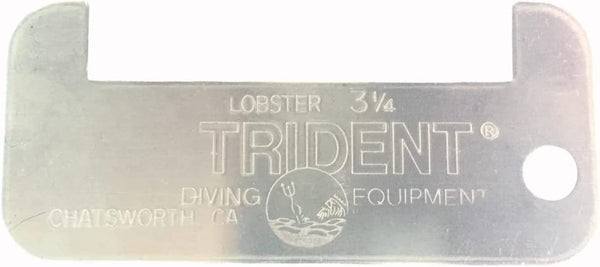 Trident Lobster Measurement Gauge, Aluminum - California Lobster  3 1/4 inch Gauge - DIPNDIVE