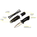 Cressi Lima Stainless Steel Scuba Dive Knife - DIPNDIVE