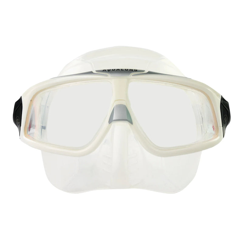 Open Box Aqua Lung Sphera X Scuba Freediving Mask - Transparent/White - DIPNDIVE