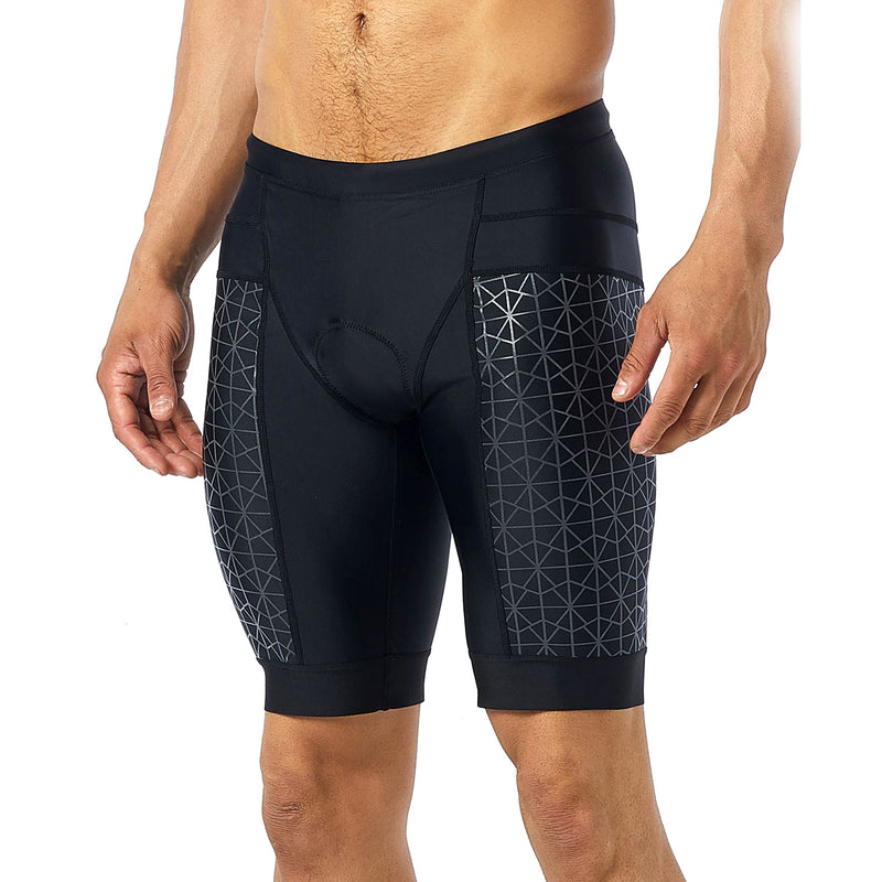 Used TYR Men's 9"" Competitor Tri Short-Black / Black-Medium - DIPNDIVE