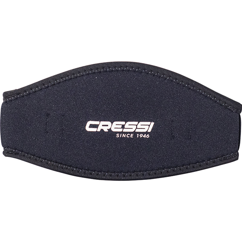 Open Box Cressi Neoprene Mask Strap Cover, black - DIPNDIVE