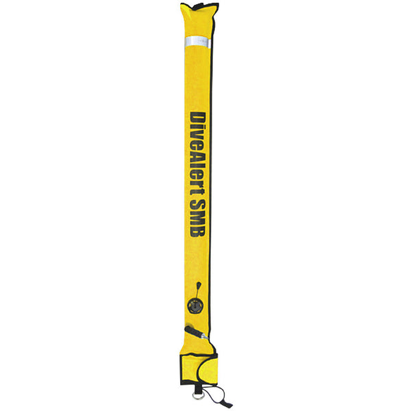 Dive Alert SMB Surface Marker Buoy Stainless Steel Inflation Nozzle DMB4SY - Yellow - DIPNDIVE