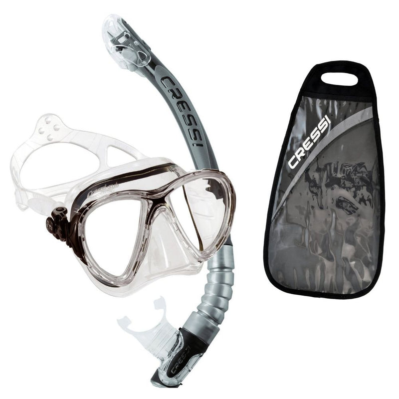 Cressi Big Eyes Evolution Mask and Kappa Ultra Dry Snorkel Combo - DIPNDIVE