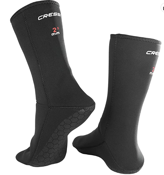 Open Box Cressi Anti-Slip Boots 2.5mm Scuba Boots-Medium - DIPNDIVE