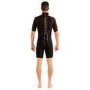 Open Box Cressi 2.5mm Man Tortuga One-Piece Shorty Wetsuit - Black/Red - Large - DIPNDIVE