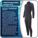 Open Box Henderson Man Thermoprene Jumpsuit (Back Zip) 5mm Scuba Wetsuit - Black / Blue - Medium - DIPNDIVE