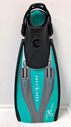 Used Aqua Lung HotShot Fins, Teal, Size: Regular (8-11) - DIPNDIVE