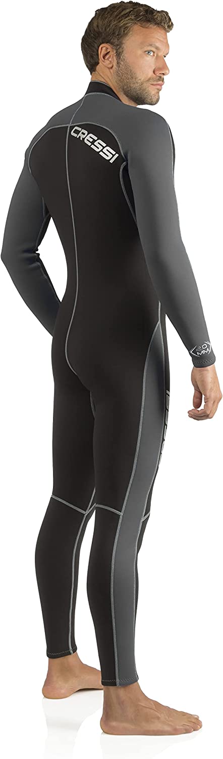 Open Box Cressi 2mm Mens Lido Long Full Front Zip Wetsuit, Size: Large - DIPNDIVE