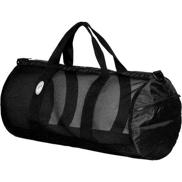 Open Box Stahlsac by Bare 26" Mesh Duffel Bag (Black) - DIPNDIVE