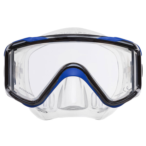 Open Box ScubaPro Crystal VU Plus Mask - Blue / Grey - DIPNDIVE