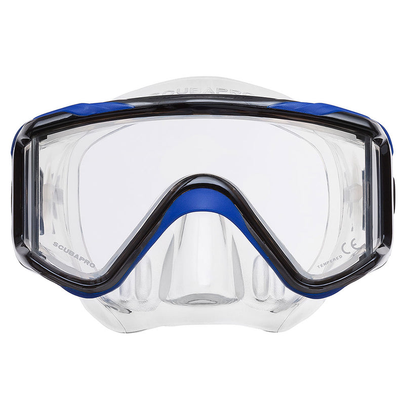 Open Box ScubaPro Crystal VU Plus Mask - Blue / Grey - DIPNDIVE