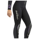 Open Box Cressi 3mm Bahia Lady Front-Zip Full Wetsuit, Black / Lilac, Small - DIPNDIVE