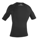 Open Box O'Neill Basic Skins Short Sleeve Rash Guard, Black, Size: XX-Large - DIPNDIVE