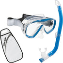 Used Cressi Estrella Jr Mask And Top Snorkel Combo Set - Aquamarine - DIPNDIVE