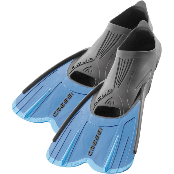 Used Cressi Agua Short Swim Full Foot Fins - 47/48 - DIPNDIVE