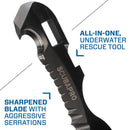 Used ScubaPro JAWZ Ti Scuba Dive Knife - Black/Yellow - DIPNDIVE