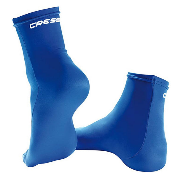 Open Box Cressi Elastic Water Socks - Blue - Small/Medium - DIPNDIVE