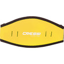 Open Box Cressi Neoprene Mask Strap Cover Accessory-Yellow - DIPNDIVE