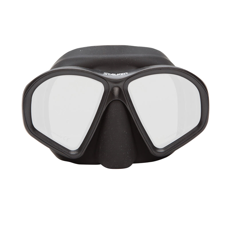 Used XS Scuba Stalker Dive Mask - Black Silicone - DIPNDIVE