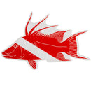 Trident Scuba Dive Sticker - DIPNDIVE