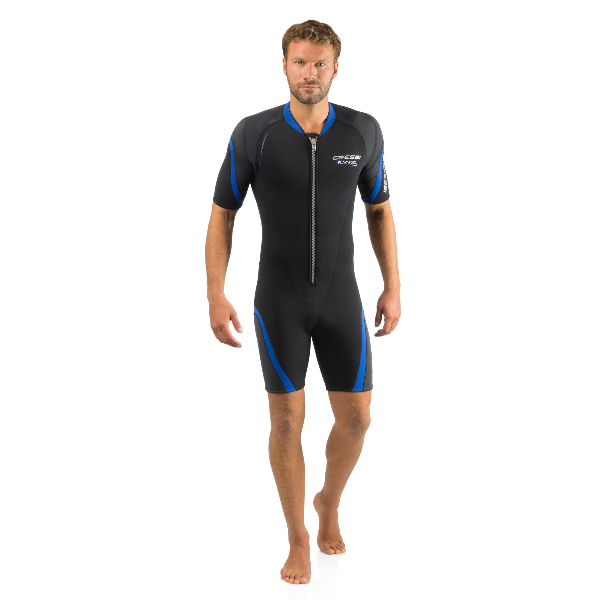 Cressi 3mm Man Playa Flex Front-Zip Short Wetsuit - DIPNDIVE