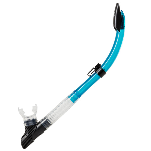 Open Box IST Semi-Dry Soft-Flex Silicone Tube Snorkel - Clear / Teal - DIPNDIVE