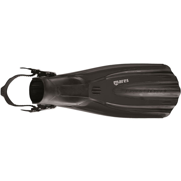 Used Mares Avanti Superchannel OH Open Heel Scuba Fins - Black - Regular - DIPNDIVE