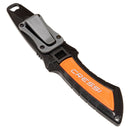 Open Box Cressi Lima Stainless Steel Scuba Dive Knife-Orange - DIPNDIVE