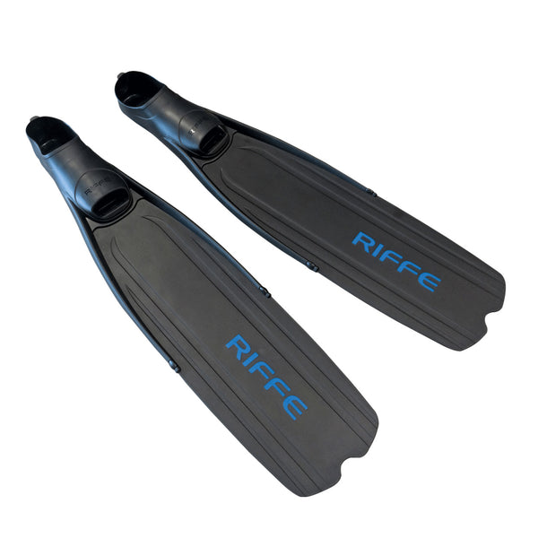 Open Box Riffe Descender Long Blade Fins - Black, Size - 42/43 (8-9) - DIPNDIVE