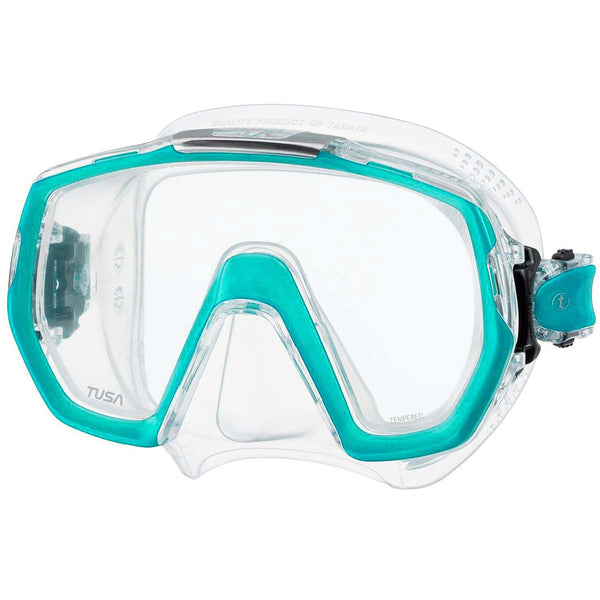 Open Box Tusa M-1003 Freedom Elite Dive Mask-Ocean Green - DIPNDIVE