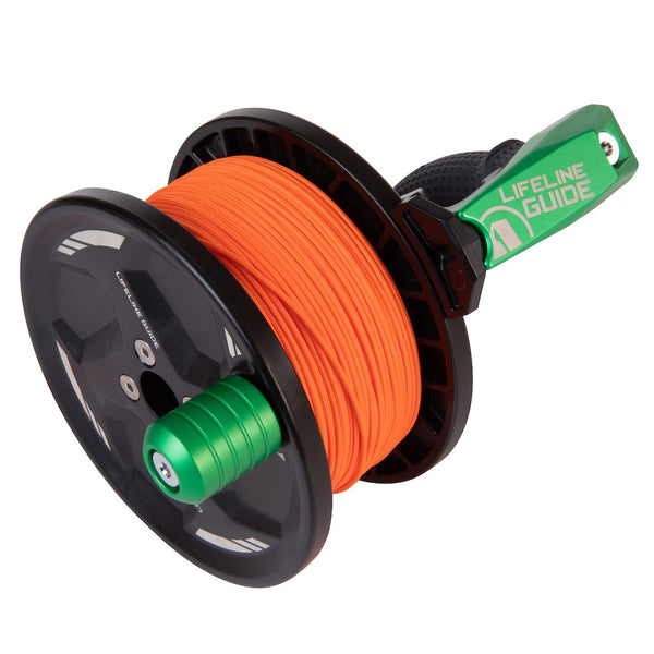 Open Box Apex Lifeline Guide Reel - Green - DIPNDIVE